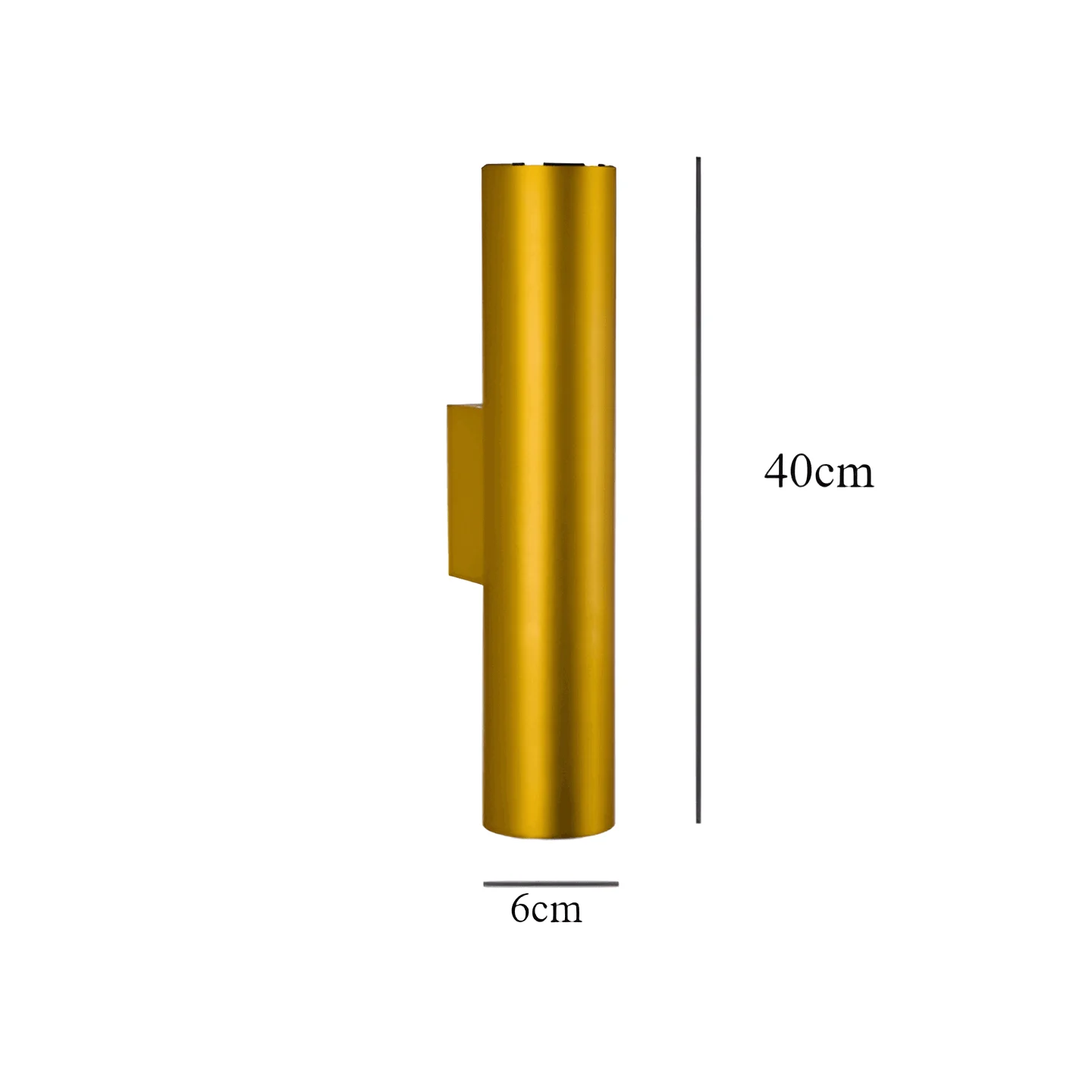Doppelkopf Wall Light - Gold Wall Sconce - Cylinder Wall Light -  - #tag1#
