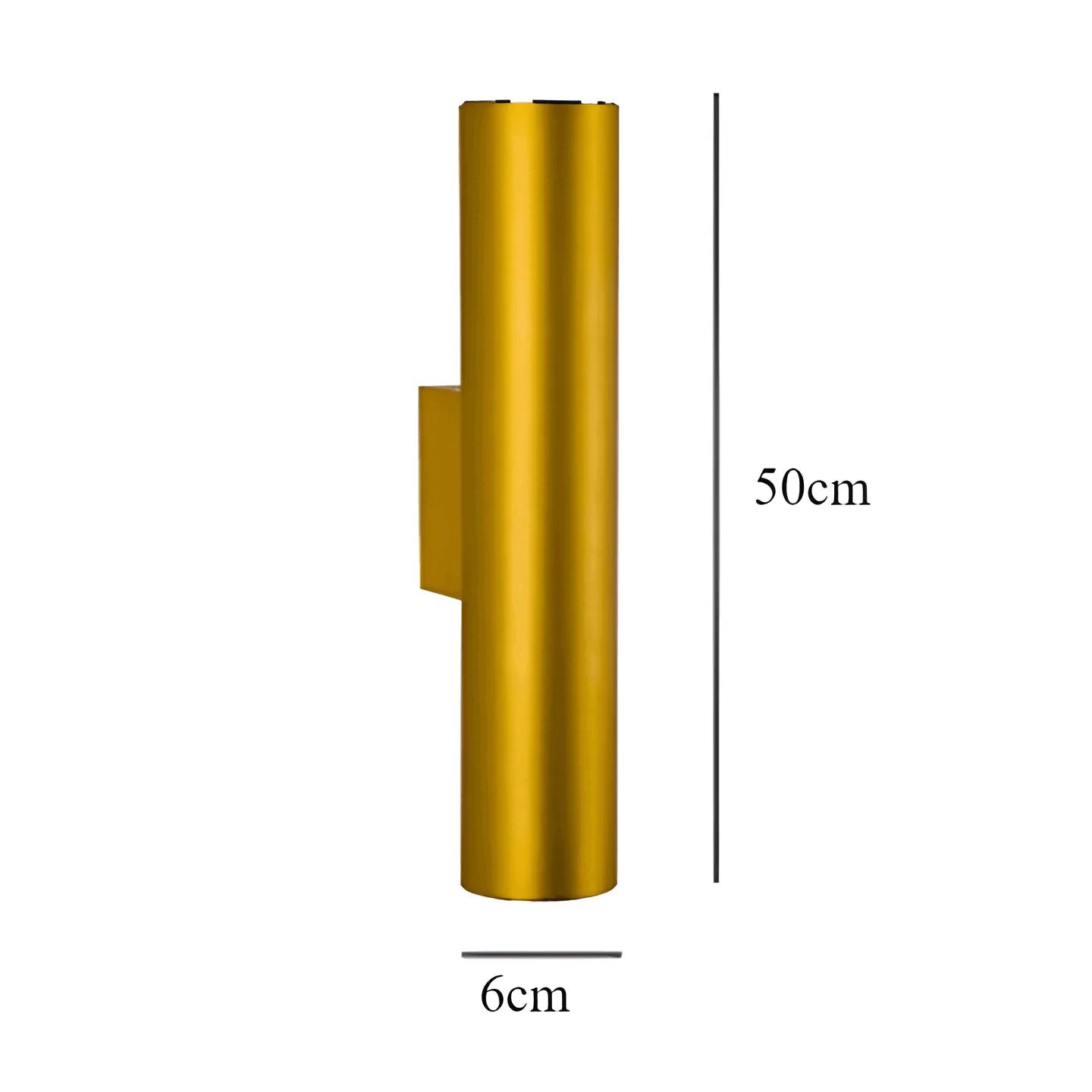 Doppelkopf Wall Light - Gold Wall Sconce - Cylinder Wall Light -  - #tag1#