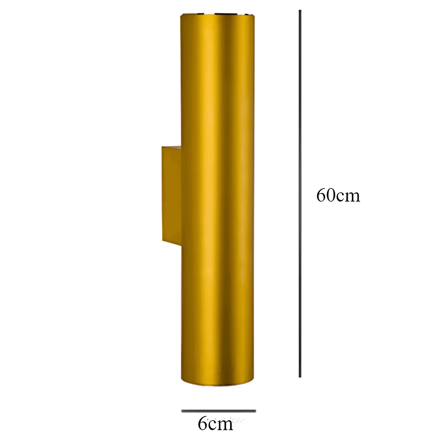 Doppelkopf Wall Light - Gold Wall Sconce - Cylinder Wall Light -  - #tag1#