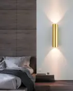 Doppelkopf Wall Light Gold Wall Sconce Cylinder Wall Light tag1