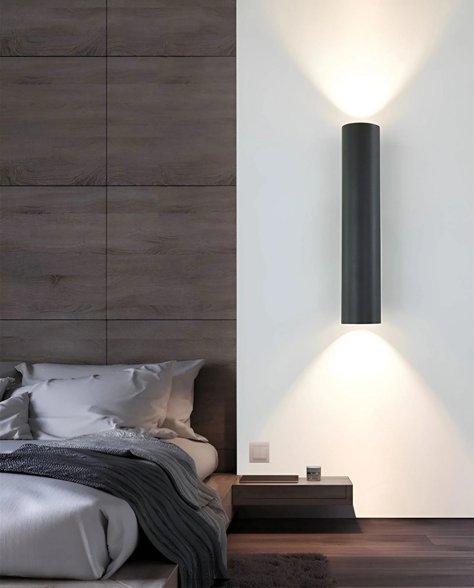Doppelkopf Wall Light - Gold Wall Sconce - Cylinder Wall Light -  - #tag1#