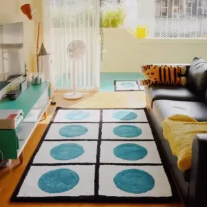 Dot Minimalistic Pattern Area Carpet Rug