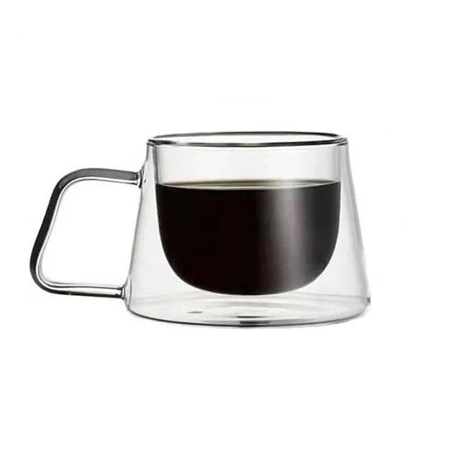 Double-Wall Glass Coffee Mug -