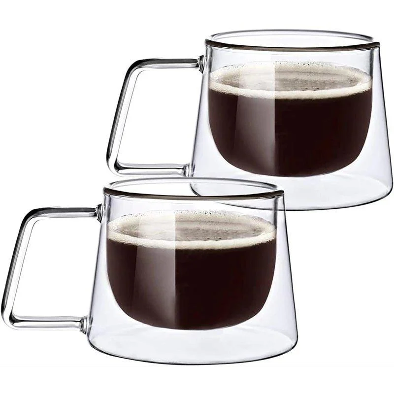 Double-Wall Glass Coffee Mug -