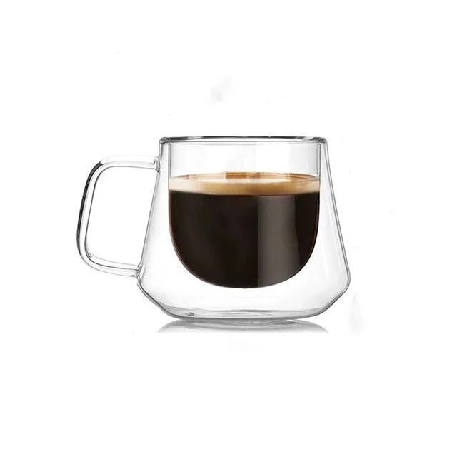 Double-Wall Glass Coffee Mug -