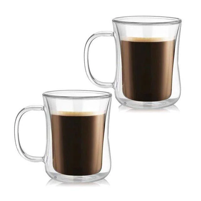 Double-Wall Glass Coffee Mug -