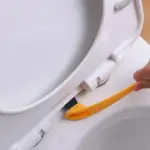 Double sided Flocking Toilet Cleaning Brush tag1