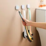 Double sided Flocking Toilet Cleaning Brush tag1