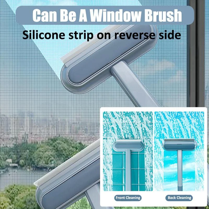 Double-sided Window Screen Cleaning Brush Glass Wiper, Multi-function Pet Hair Lint Remover -  - #tag1#