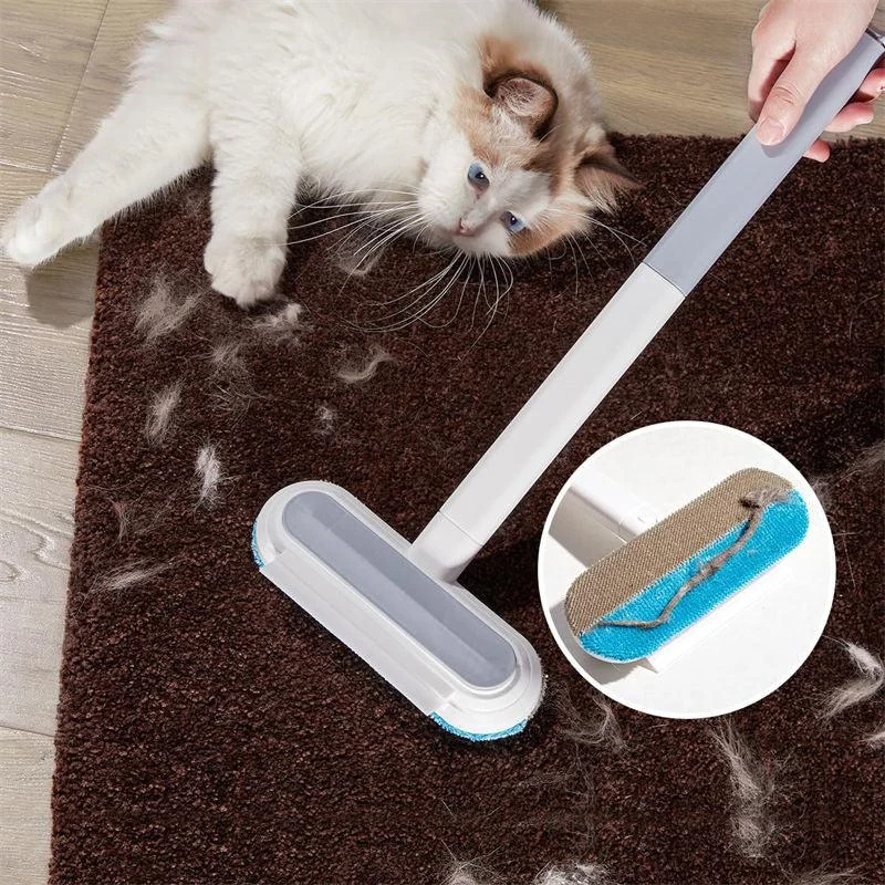 Double-sided Window Screen Cleaning Brush Glass Wiper, Multi-function Pet Hair Lint Remover -  - #tag1#