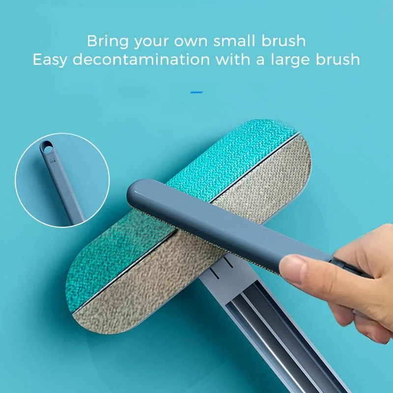 Double-sided Window Screen Cleaning Brush Glass Wiper, Multi-function Pet Hair Lint Remover -  - #tag1#