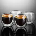 Double wall Glass Espresso Cup
