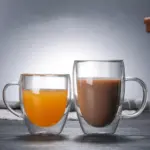 Double wall Glass Tea Coffee Cup