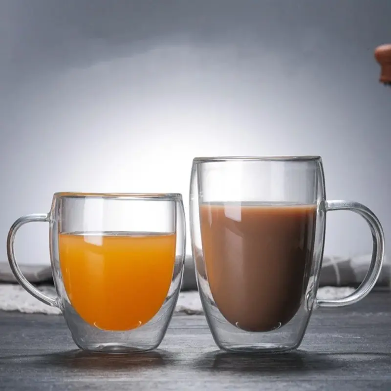 Double wall Glass Tea Coffee Cup
