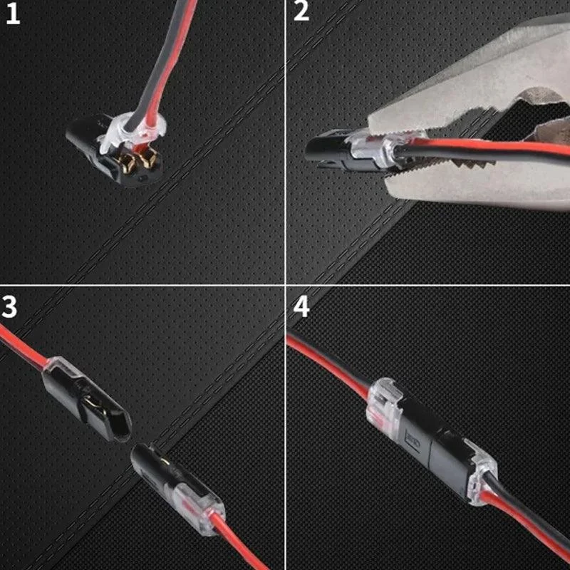 Double-wire Push-in Connector with Locking Buckle -  - #tag1#