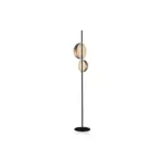 Double Dome Head Upright Floor Lamp