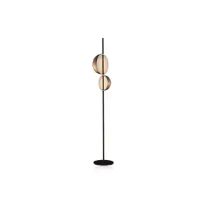 Double Dome Head Upright Floor Lamp