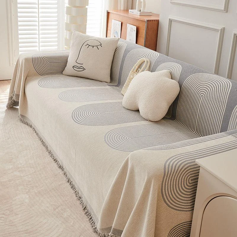 Double Sided Chenille Sofa Cover -  - #tag1#