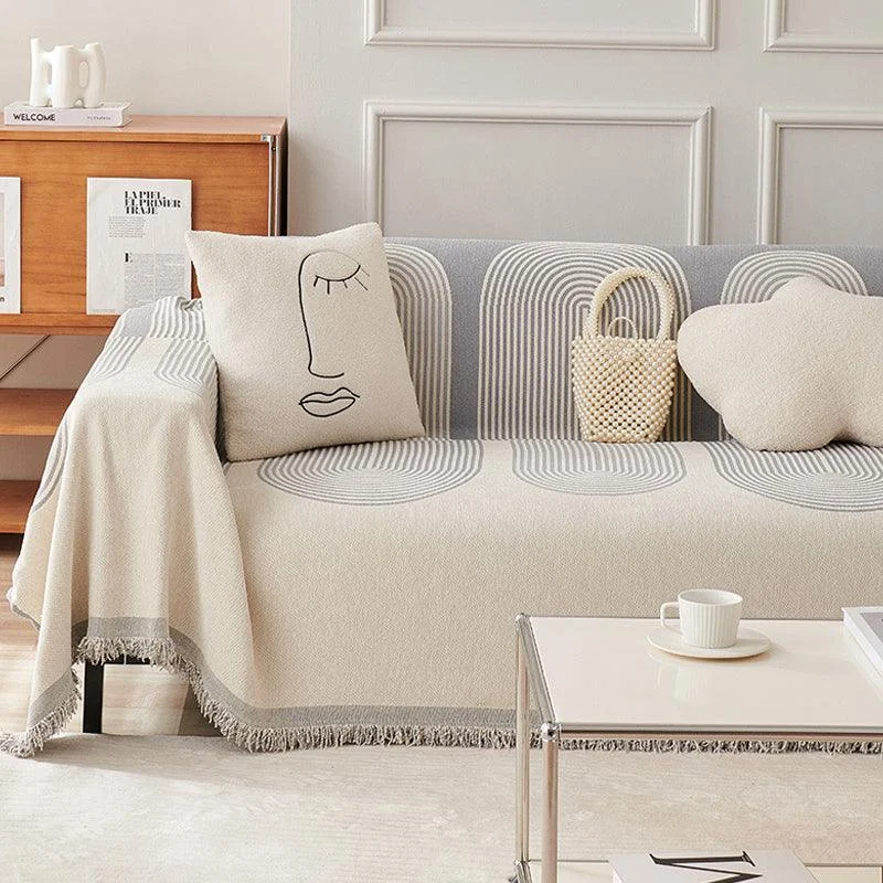 Double Sided Chenille Sofa Cover -  - #tag1#