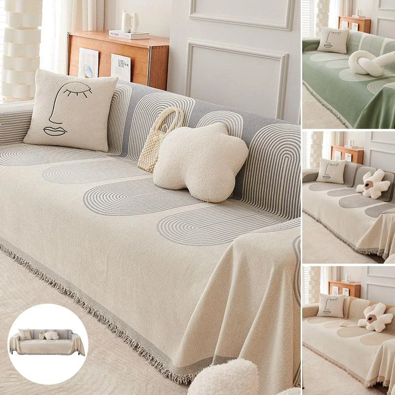 Double Sided Chenille Sofa Cover -  - #tag1#