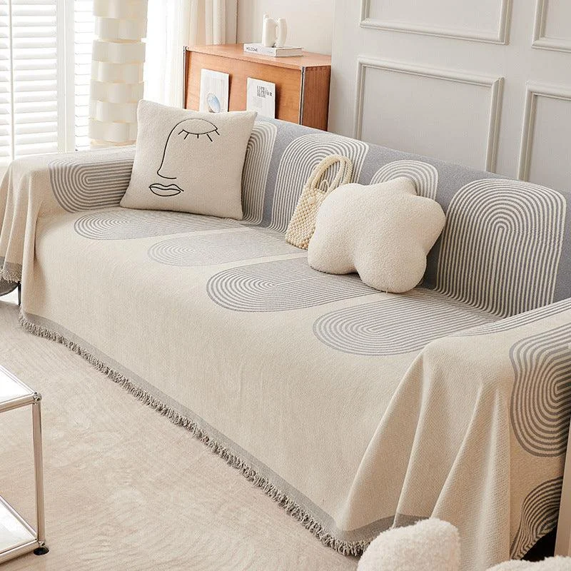 Double Sided Chenille Sofa Cover -  - #tag1#