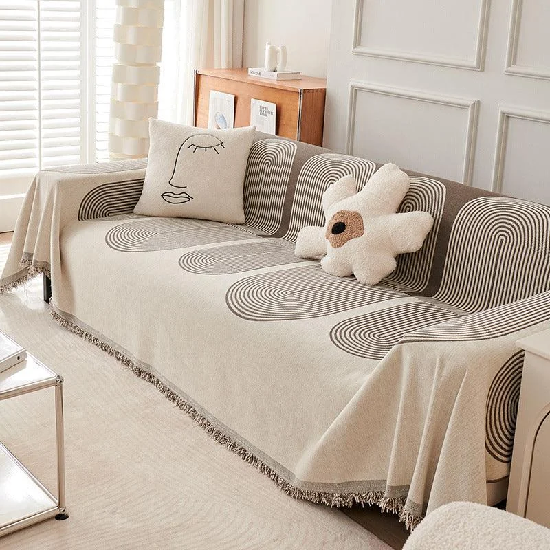 Double Sided Chenille Sofa Cover -  - #tag1#