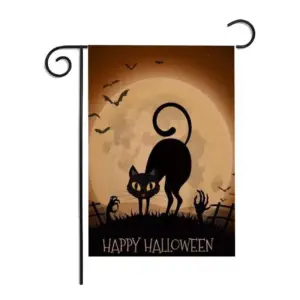 Double Sided Halloween Banner Linen Garden