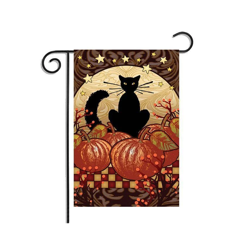 Double Sided Halloween Banner Linen Garden -  - #tag1#