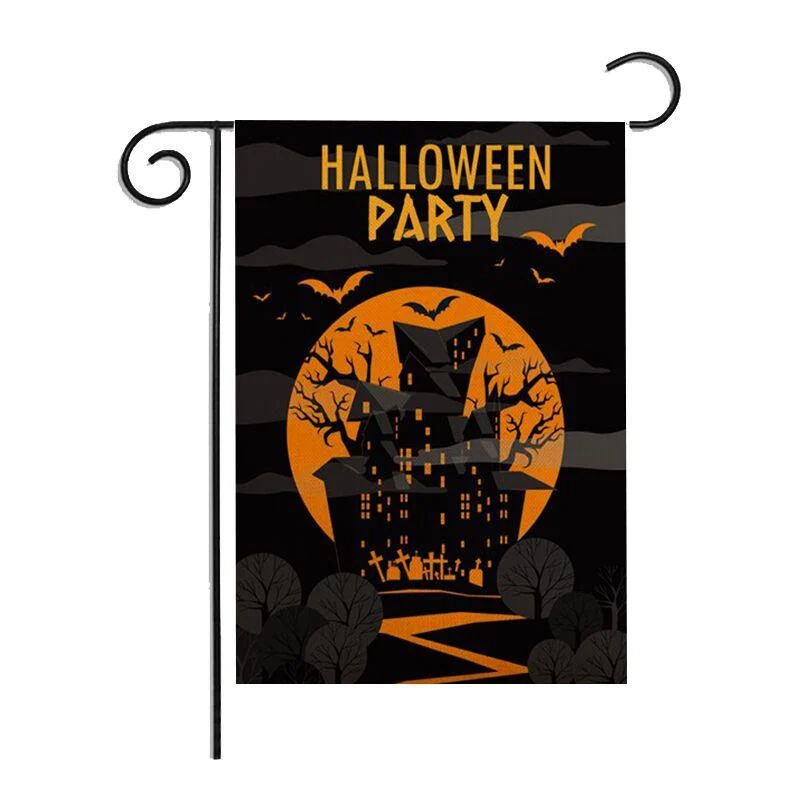 Double Sided Halloween Banner Linen Garden -  - #tag1#