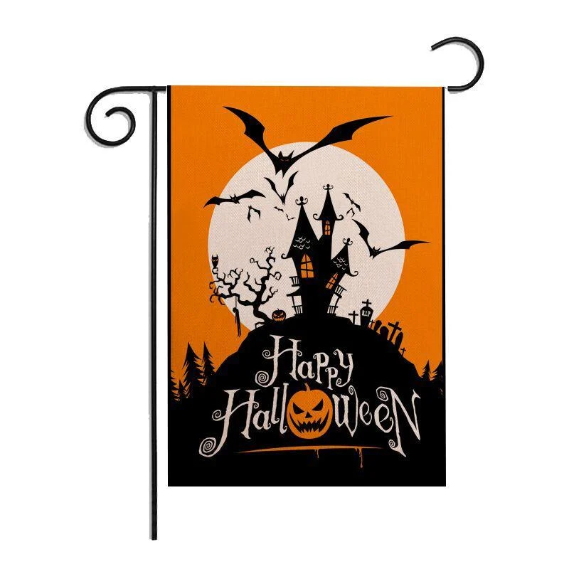 Double Sided Halloween Banner Linen Garden -  - #tag1#