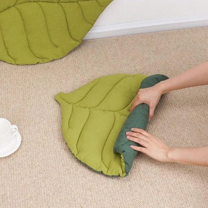 Double Sided Leaf Pet Cushion Bed -  - #tag1#