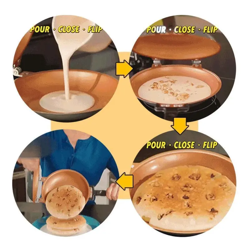 Double Sided Nonstick Frying Pan tag1