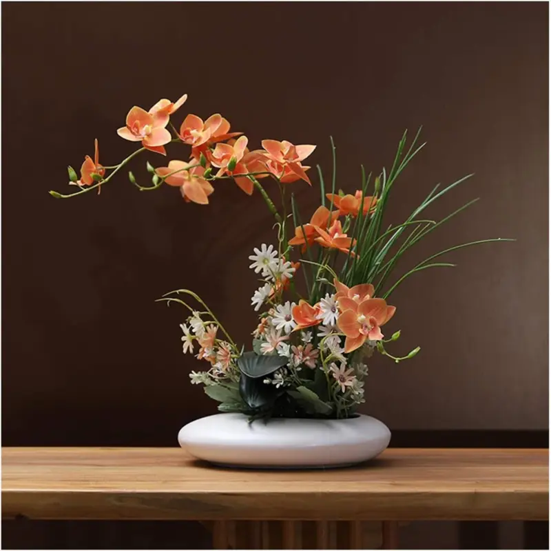 Dove_Ceramic_Vase_with_Orchid_-_-4180196 Dove Ceramic Vase with Orchid