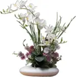 Dove_Ceramic_Vase_with_Orchid_-_-4180231 Dove Ceramic Vase with Orchid