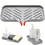 Drainer for sink FlexiTray With soap and sponge storage Kitchen organizer tag1