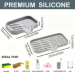 Drainer for sink FlexiTray With soap and sponge storage Kitchen organizer tag1