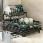 Draining Rack Adjustable Kitchen Racks Draining Tray Kitchen tag1