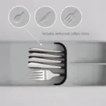 Drawer Store Compact Cutlery Organizer tag1