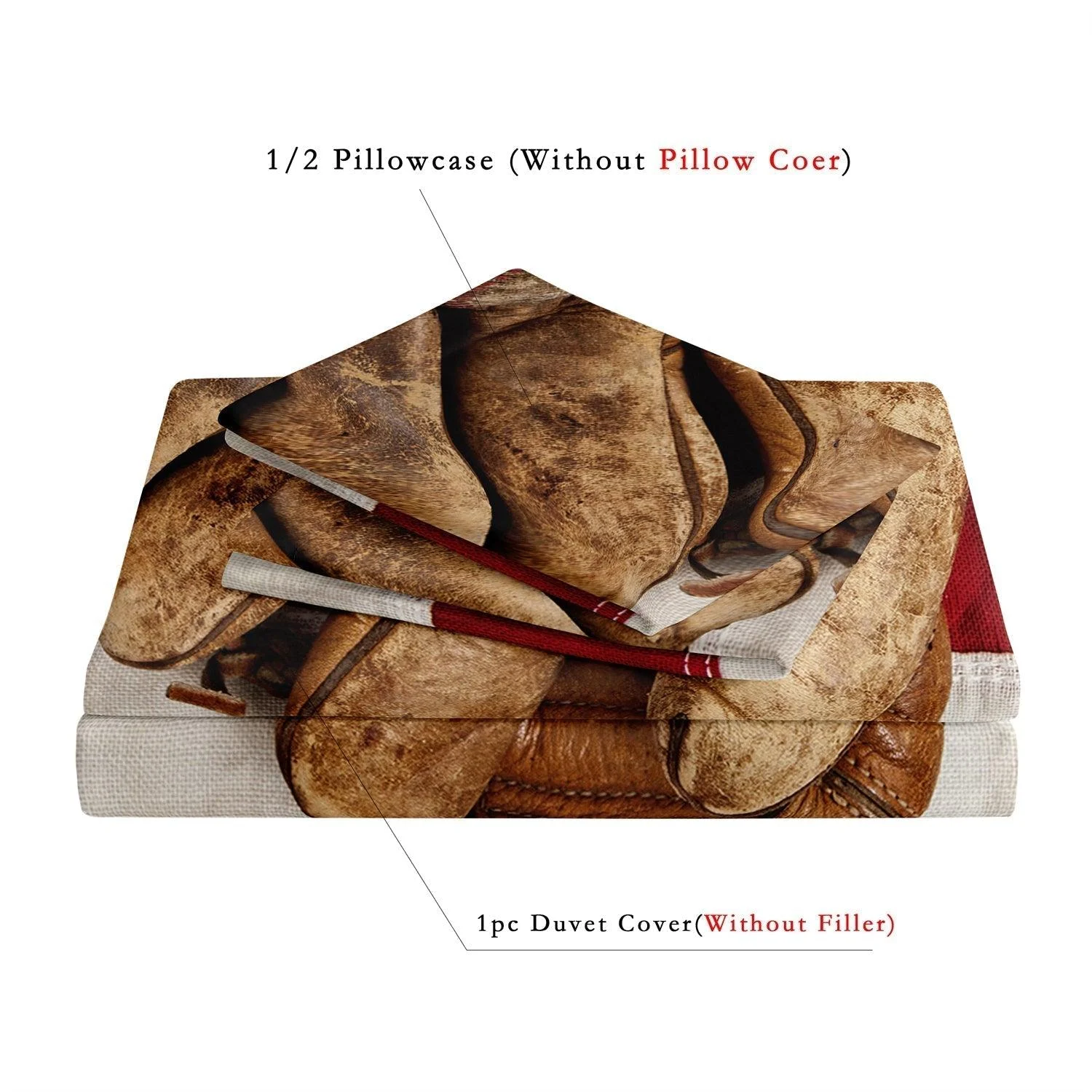 DreamCovers - Duvet cover set baseball baseball USA -  - #tag1#