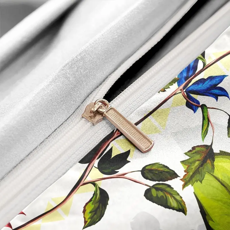 DreamDeluxe Flowers Bird Printed Luxury Duvet Cover Set tag1