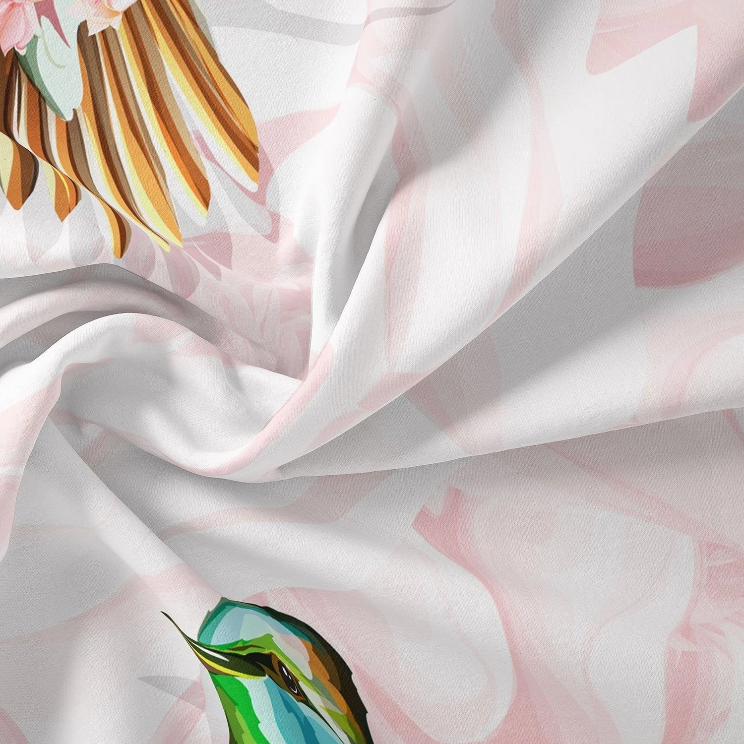 DreamDeluxe - Flowers Bird Printed Luxury Duvet Cover Set -  - #tag1#