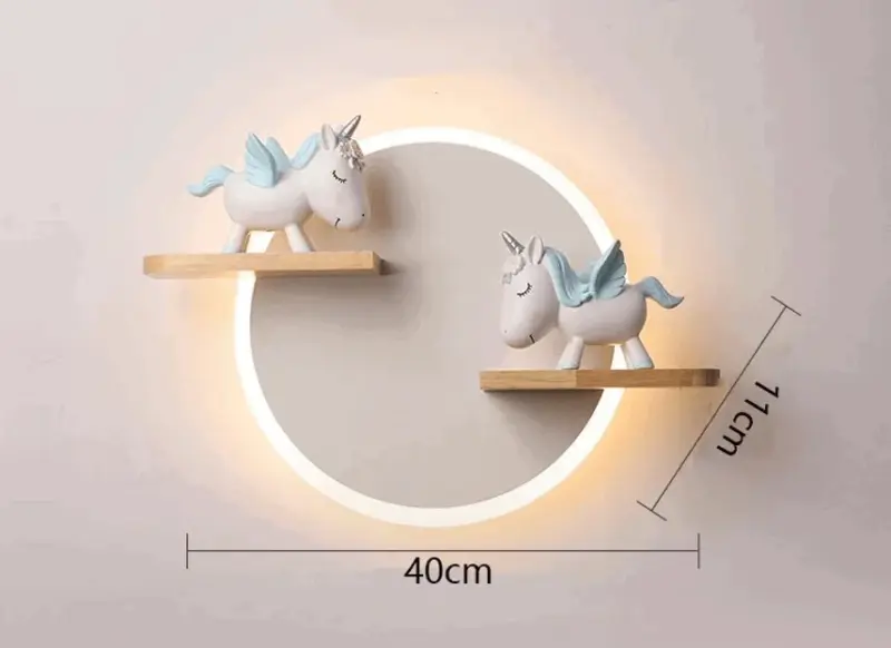 DreamHorn Unicorn children s wall light