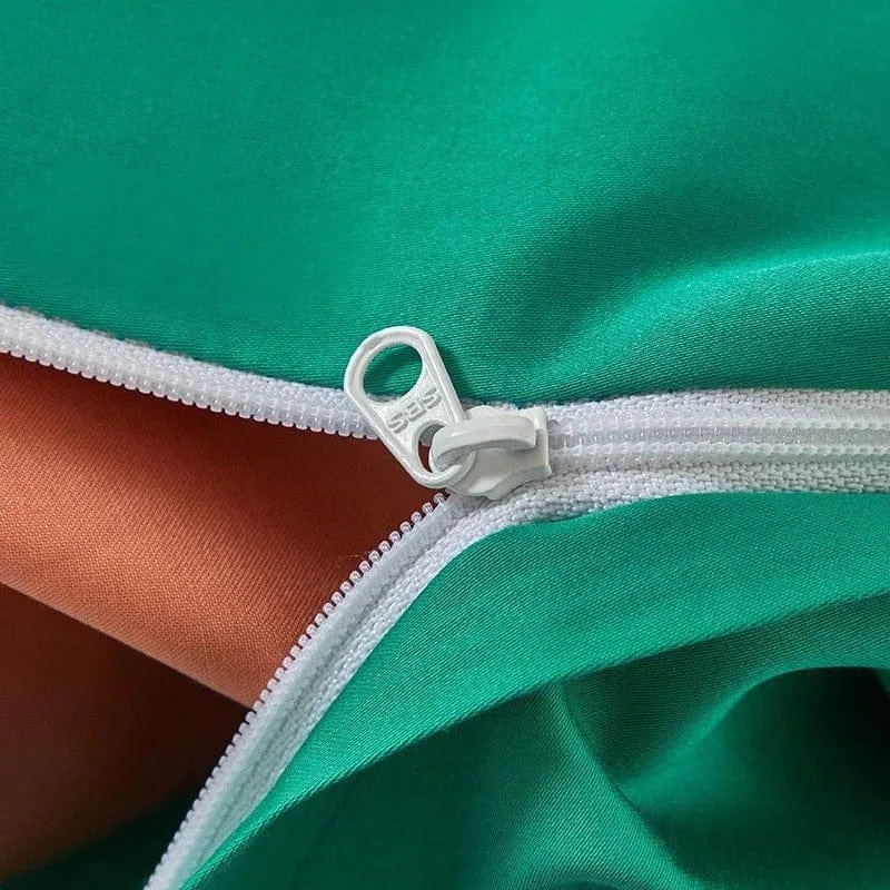 Dream Orange Green – Duvet Cover Set made of Egyptian Cotton -  - #tag1#