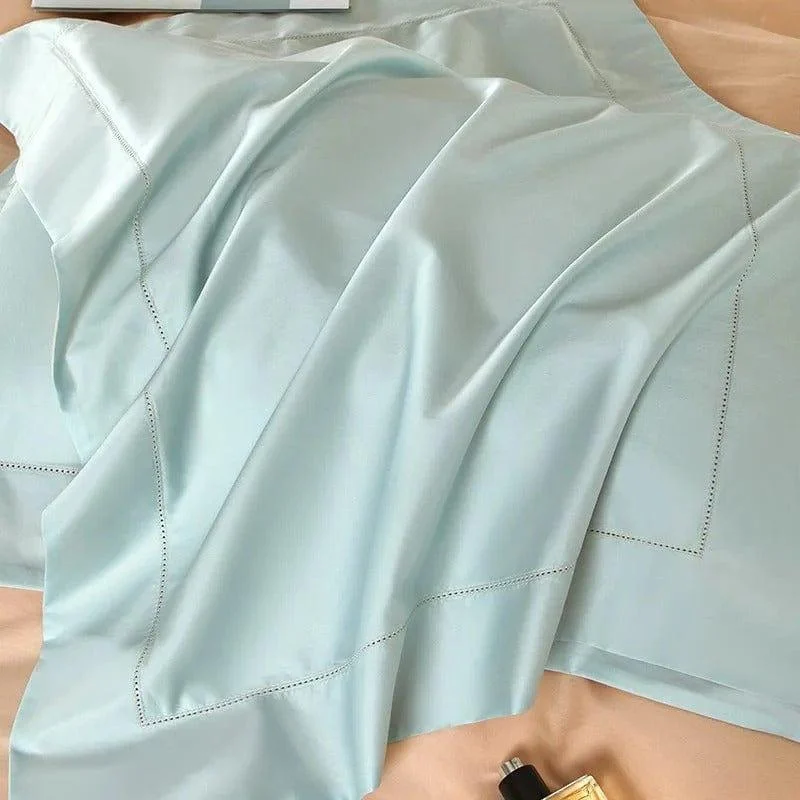 Dream Peach Blue – Duvet Cover Set made of Egyptian Cotton -  - #tag1#