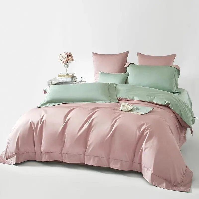 Dream Sage Blush – Duvet cover set made from Egyptian Cotton -  - #tag1#