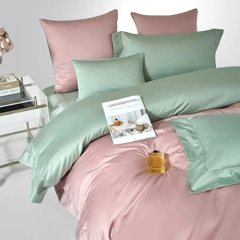 Dream Sage Blush – Duvet cover set made from Egyptian Cotton -  - #tag1#