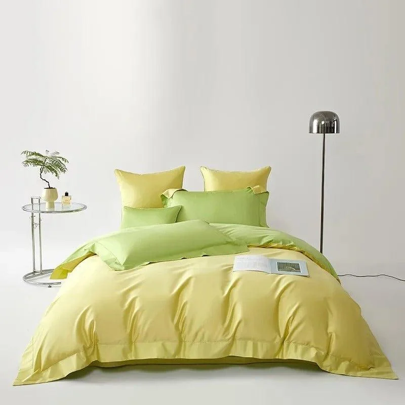 Dream Yellow Green – Duvet cover set made of Egyptian Cotton -  - #tag1#