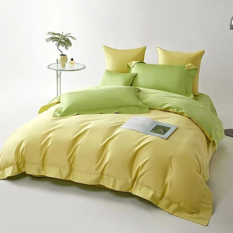 Dream Yellow Green – Duvet cover set made of Egyptian Cotton -  - #tag1#