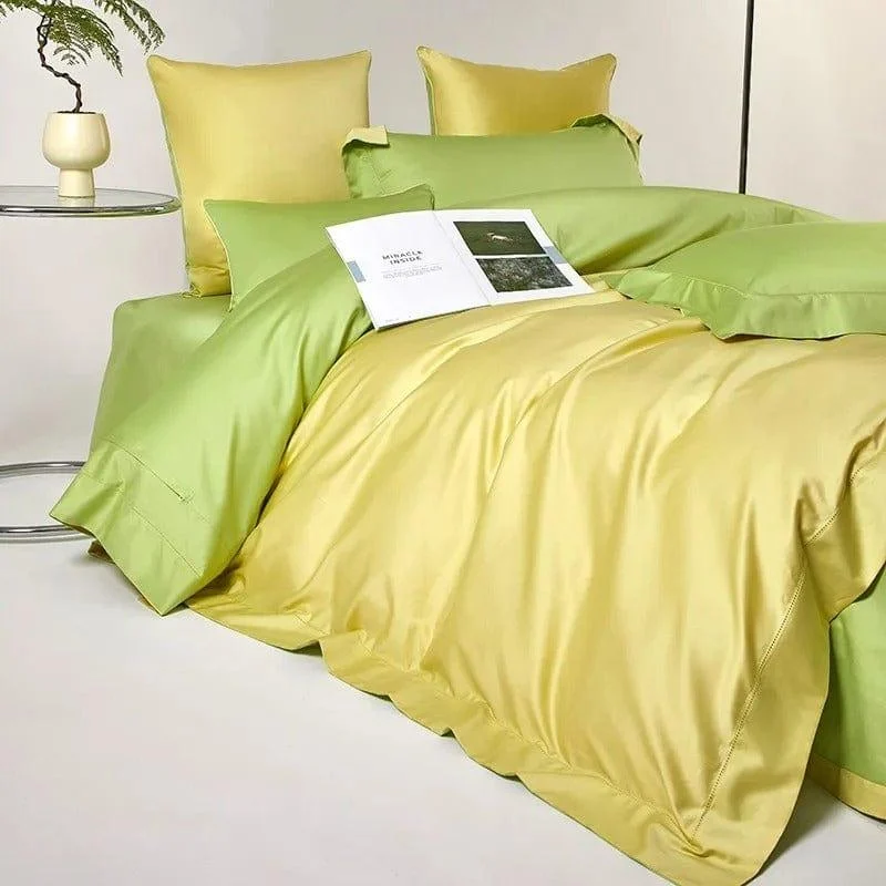 Dream Yellow Green – Duvet cover set made of Egyptian Cotton -  - #tag1#