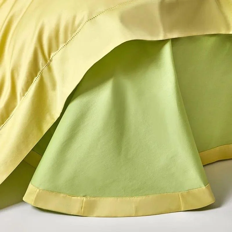 Dream Yellow Green – Duvet cover set made of Egyptian Cotton -  - #tag1#